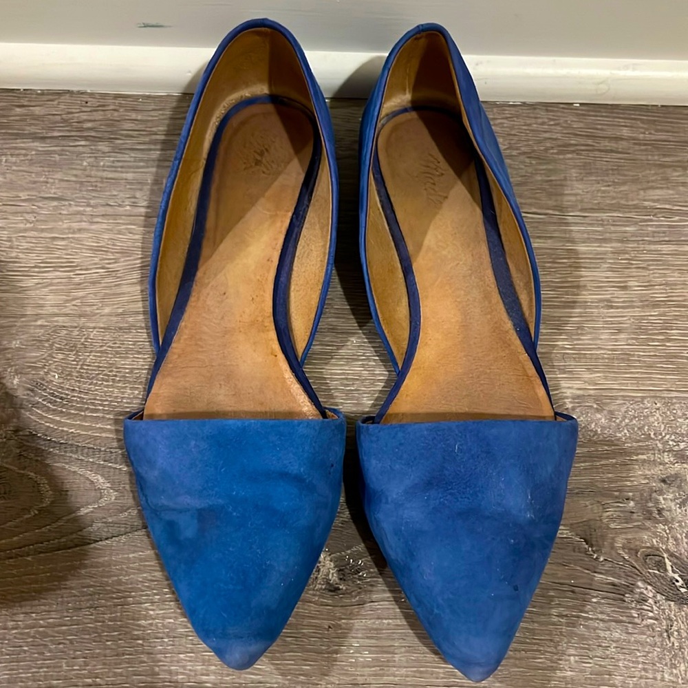 Madewell cobalt blue flats